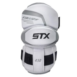 STX Stallion 450 Lacrosse Arm Pads, White, Small, Pair
