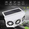 Car Exhaust Fan Solar Powered 3 Fans Ventilation Cooling Odor