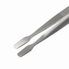 BinaryABC Stamp Tweezers Philately Collector Tools 2pcs (Silver)