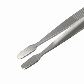 BinaryABC Stamp Tweezers Philately Collector Tools 2pcs (Silver)