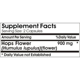 Naturetition Supplements Hops Flower 900mg ~ 90 Capsules - No Additives