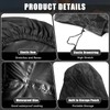 Waterproof Motorcycle Seat Rain Cover Compatible with Harley Davidson Touring