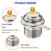Xiatiaosann SO239 Bulkhead Plug, PL259 Female Nut Bulkhead Panel Mount