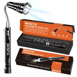 LED Magnetic Pickup Tool Gifts for Men,Telescoping Magnet Flashlight, Cool Gadget Fathers Day Dad Gifts for Men, Dad, Father, Handyman, Husband, Boyfriend or Women