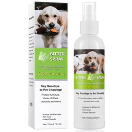 Accyoiu No Chew Dog Training Spray, Bitter Apple Formula to Help Discourage Chewing, Safe for Puppies & Home Use, 5.75FL.Oz / 170ml