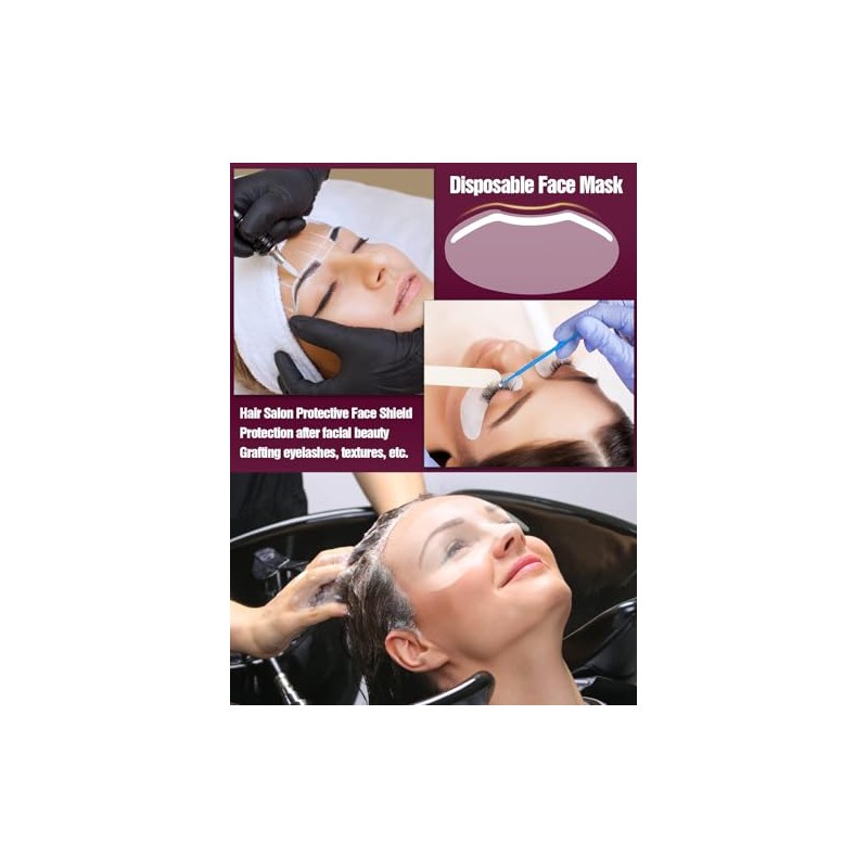 EBANKU - 50 viseras de ducha de microblading, protector de