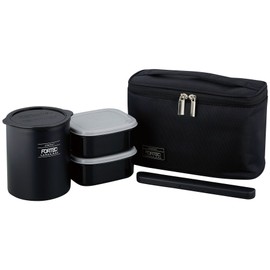 Wahei Freiz Slim Insulated Bento Box 21.6 fl. oz. (640 mL) Fortec Lunch Navy FLR-8162