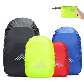 Frelaxy Rain Cover for Backpacks Schoolbags (15–90 L), Waterproof Backpack Rain Cover Rain Cape with Reflectors and Non-Slip Cross Buckle Strap for Hiking, Camping, Cycling