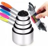 TILUCK measuring cups and magnetic measuring spoons set, stainless steel