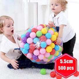 Ball Pit Balls 500 Count Colorful Play Balls for Baby Ball Pit Toys, Rainbow Crush Proof Ball Pit Balls for Toddlers 1-3, Non-Toxic BPA Free Plastic Balls for Kids Play Tent Bounce House Pets