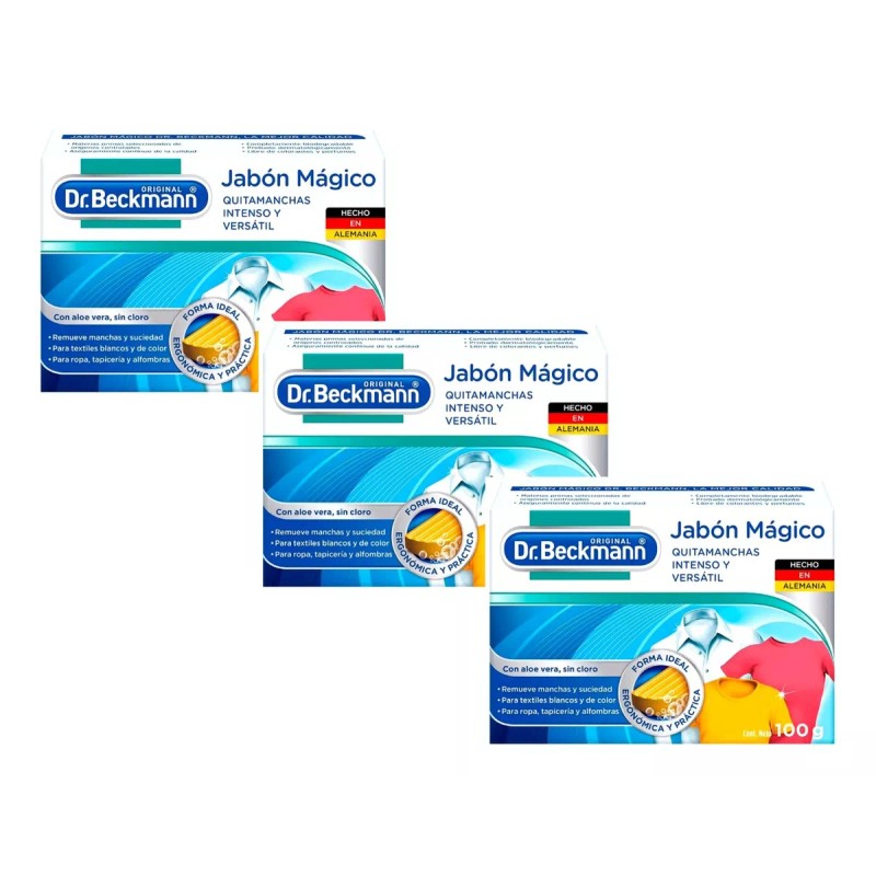 Dr. Beckmann 3 Jabón Mágico Dr. Beckmann Quitamanchas Con Aloe