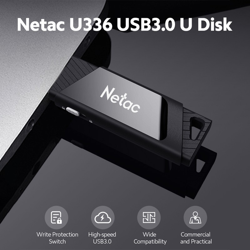 Netac U336 USB3.0 128GB U Disk Portable High-speed Write Protection