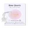 XIANNVXI Engraved Rose Quartz Worry Stone,Pocket Hug Healing Crystal
