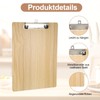 A4 Wooden Clipboard A4 Clipboards with Clip for Daily Notes,