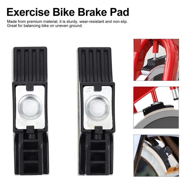 CLISPEED Pack of 2 exercise bicycle brake pads spinning group