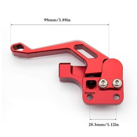DEFUMP PROCNC ATV Aluminum Parking Brake Lever Fit for Yamaha Raptor 125 250 360 660 700 YFM125R YFM250R YFM360R YFM660R YFM700R YFZ450 YZF450R 2004-2021 (Red)