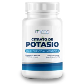 NAIMA Citrato de Potasio  Suplemento Alimenticio  Puro, de Origen Natural  Rendimiento Físico, Dieta Balanceada y Bienestar General  Sin Aditivos     
