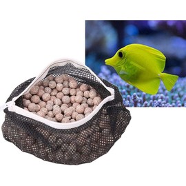 Tnfeeon Bio Balls Filter Media, 1 Pack Aquarium Filter Bio Ball Water Quality Stabilizer for Aquarium and Pond Filter Media