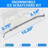 KAVIUS Ice Scratchers Snowmobile 2PCS Set Compatible with Polaris Arctic
