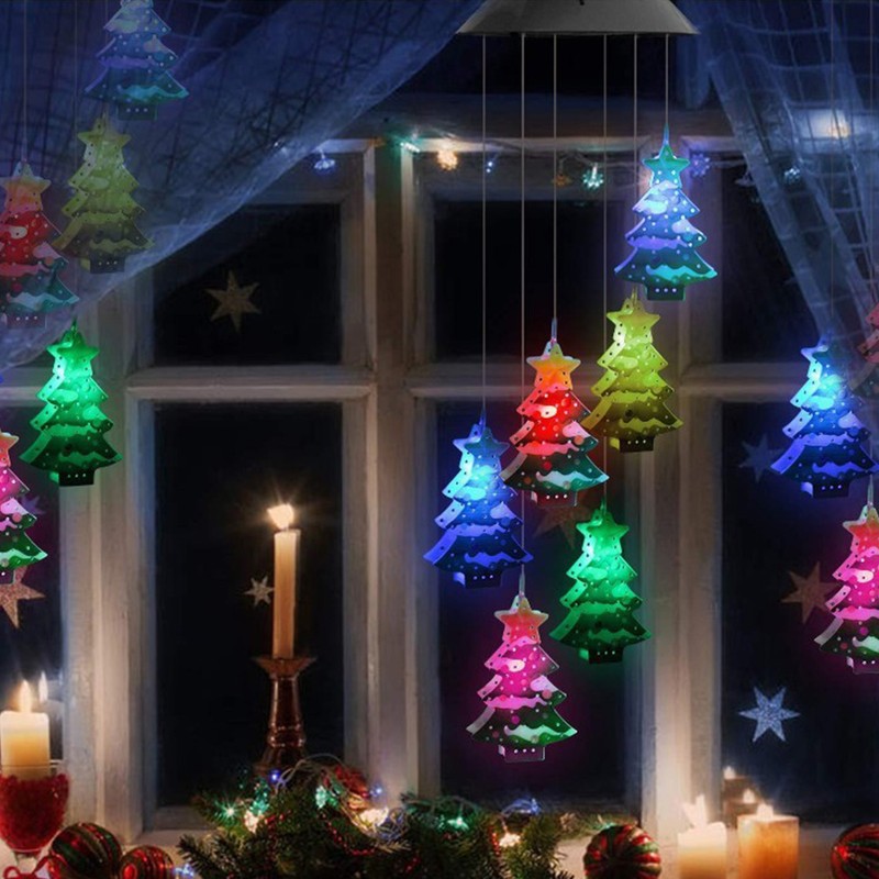Yard Solar Wind Chime Light LED Solar Powered Wind Chimes