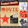 Aurelema 7 Pcs Large Movie Light up Letters Sign LED