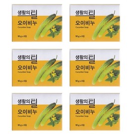 Dill of Life Cucumber Soap 90g / 생활의 딜 오이비누 90g x 6입 6개 오이향대용량 옵션