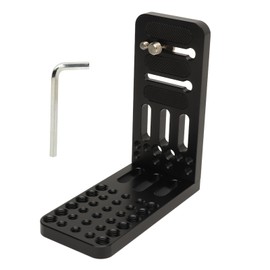 Camera L Bracket Quick Release Plate Vertical Horizontal Switching with 1/4in 3/8in Screw Hole 44.1lb Camera Mount Plate for Video