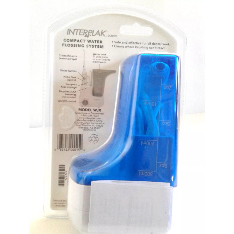 Conair INTERPLAK BY CONAIR CORDLESS Portable Water Flossing System Safe