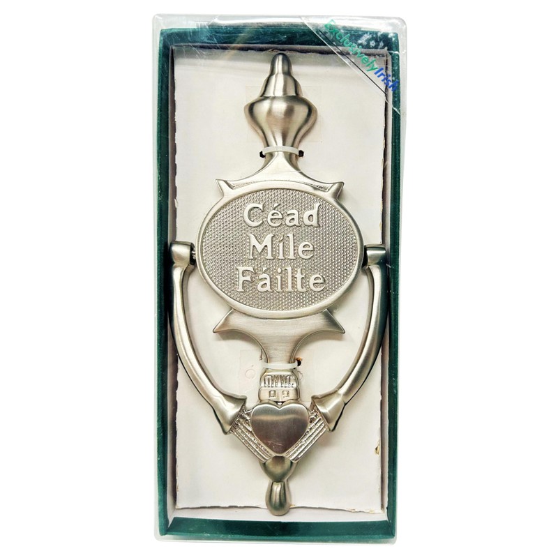 Exclusively Irish Claddagh Door Knocker for Front Door Cead Mile