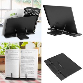 PowerKing Black Metal Desktop Document Holder with 7 Adjustable Positions, 28.7cm x 18.5cm