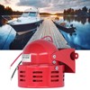 BERM Electric Motor Siren Alarm Mini Red Stainless Steel Shell