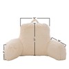 Holawakaka Standard Faux Fur Bed Rest Pillow with Arms, Rabbit