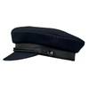 Balke Men's Elbsegler Captain's Hat with Cord - Black, grey,