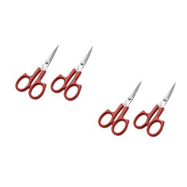 Minkissy 2sets Professional Eyebrow Trimmer Scissors Stainless Steel Perfect for Beard Eyebrows Eyelashes Lightweight and Portable Grooming Scissors 2pcs*2