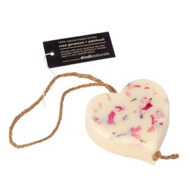 Dindi Naturals Wax Heart on a Rope - Rose Geranium Patchouli