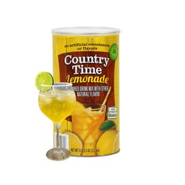 FAVSTOCK Powdered Lemonade Drink Mix- CountryTime Refreshing Lemonade Mix Powder Drink with Natural Flavor - Packaged in Resealable Canister,62.5 oz