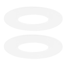 M METERXITY 2-Pack Goof Rings for 4 Inch Recessed Lights, 3.8" ID 5.2" OD Durable Plastic Trim Ring Flush Mount White Can Light Trim Ring Cover for Ceiling Can Downlights