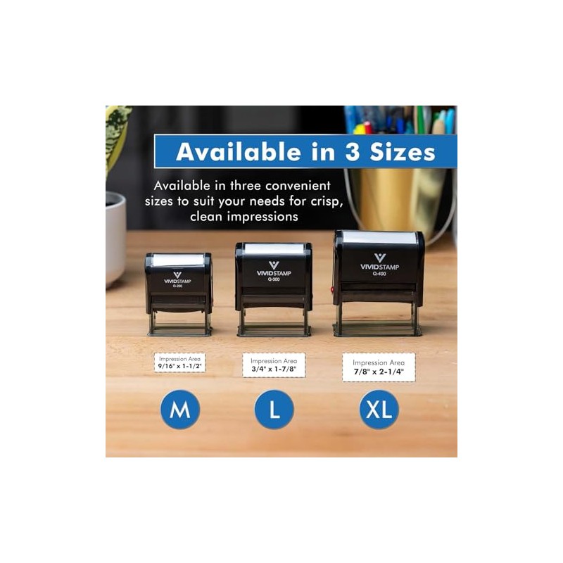 RECEIVED W/Fecha Line SELF-INKING Oficina Sello de hule, Azul