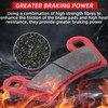 Upgraded Brake Pads Front and Rear Compatible with Polaris Ranger