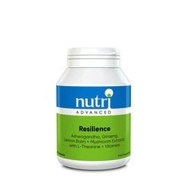 Nutri Advanced - Resilience - Stress Support with Ashwagandha, Ginseng, Lemon Balm and Mushroom Extracts with L-theanine and Vitamins - 60 Capsules