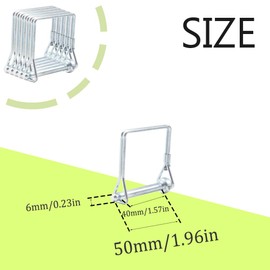 Ruidee 5 Pcs Shaft Locking Pin 6x50mm Wire Lock Pin Safety Coupler Pin Carbon Steel Square Retainer Wire Clip Hitch PTO Pin Trailers Pin for Farm Garden (FSX/6x50mm)