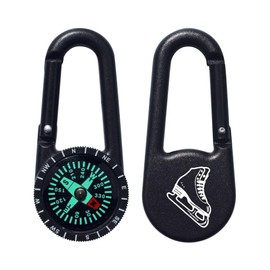 Azeeda 'Ice Skate' Compass Keyring (KC00030789)
