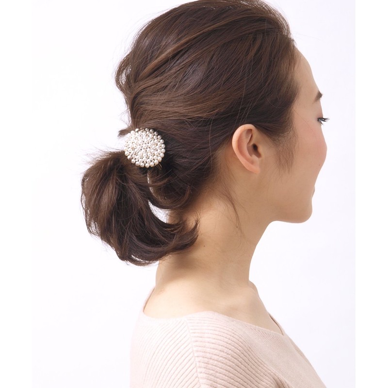Vingtaine H7087-CAFF Pearl Bijou Round Hair Cuff, Hair Hook, Just