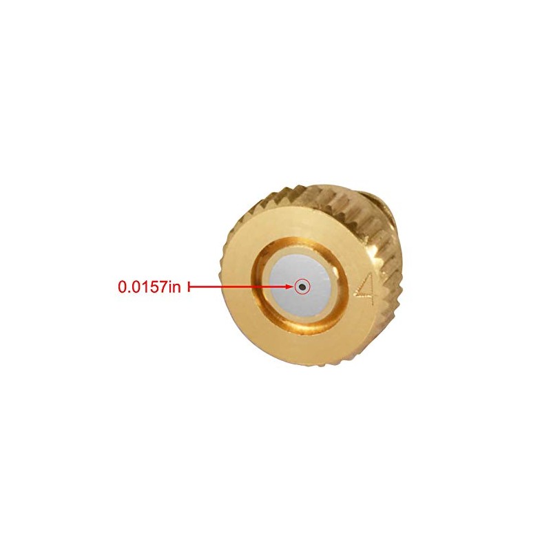 KUWAN Brass Misting Nozzles - 40pcs Low Pressure Atomizing Sprayers