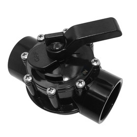 4724 2-Port 1-1/2 to 2-Inch Black Positive Seal Valve Replacement for Jandy Positive Seal NeverLube Valve for Pool,Bathtub and Spa