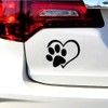 Dog Paw Print with Heart Decal Vinyl Sticker Funny Sticker