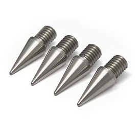 PrecisionGeek Speaker Spikes M4 7mm Long Taper 8mm Diameter Stainless Steel for Small Speakers HiFi Stands Cabinets Soundbars - Set of 4