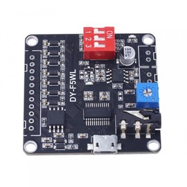 Mono Voice Playback Modules, DY-F5WL DC 3.7V/5V 5W Mono Voice Playback Module 9CH Music Power Digital Amplifier 32Mbit Flash MP3 WAV UART Controller for Arduino