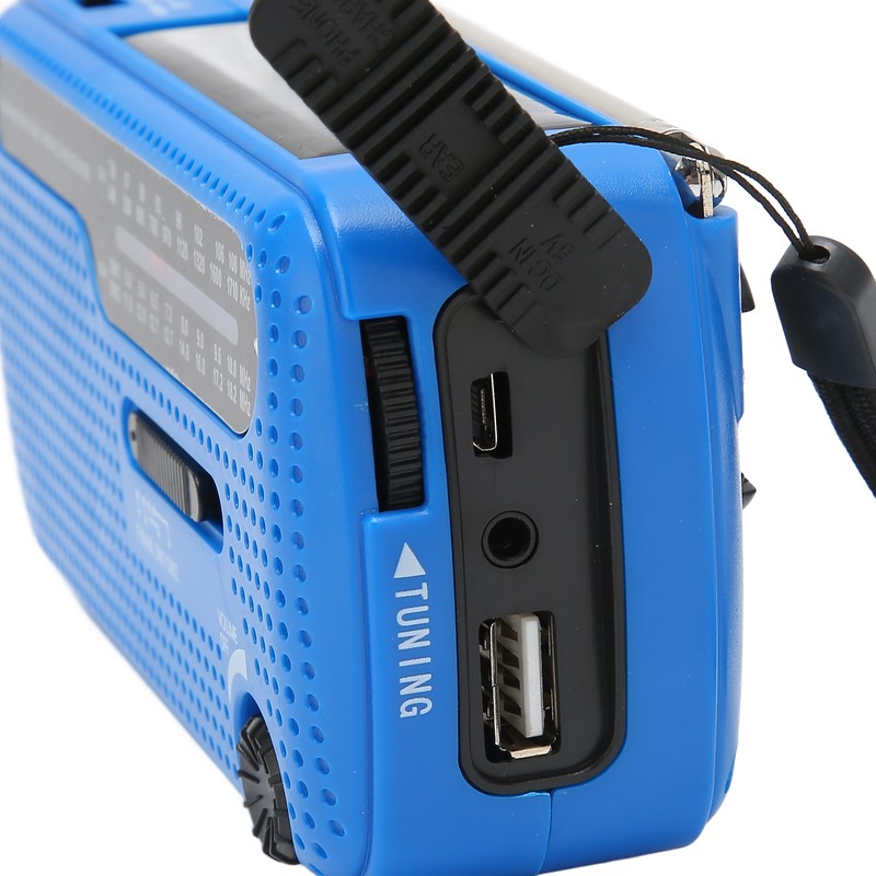Hand Crank Solar Radio AM FM SW1 SW2 Camping LED