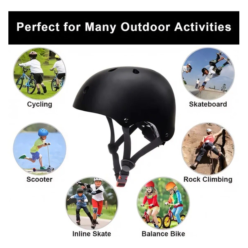Casco Ajustable Para Montar Al Aire Libre, Casco De Monopatí